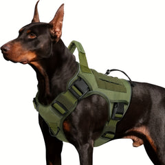 Tactical Dog Harness Durable Polyester Adjustable - Wize - Z