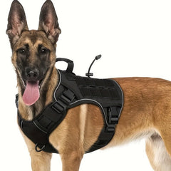 Tactical Dog Harness Durable Polyester Adjustable - Wize - Z