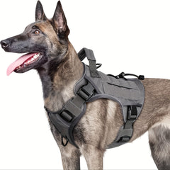 Tactical Dog Harness Durable Polyester Adjustable - Wize - Z