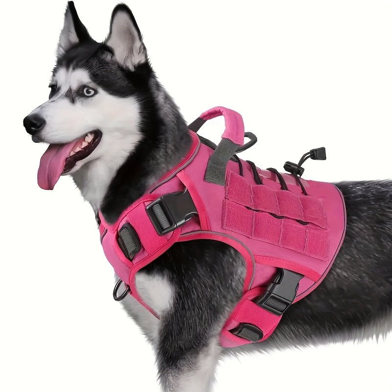 Tactical Dog Harness Durable Polyester Adjustable - Wize - Z