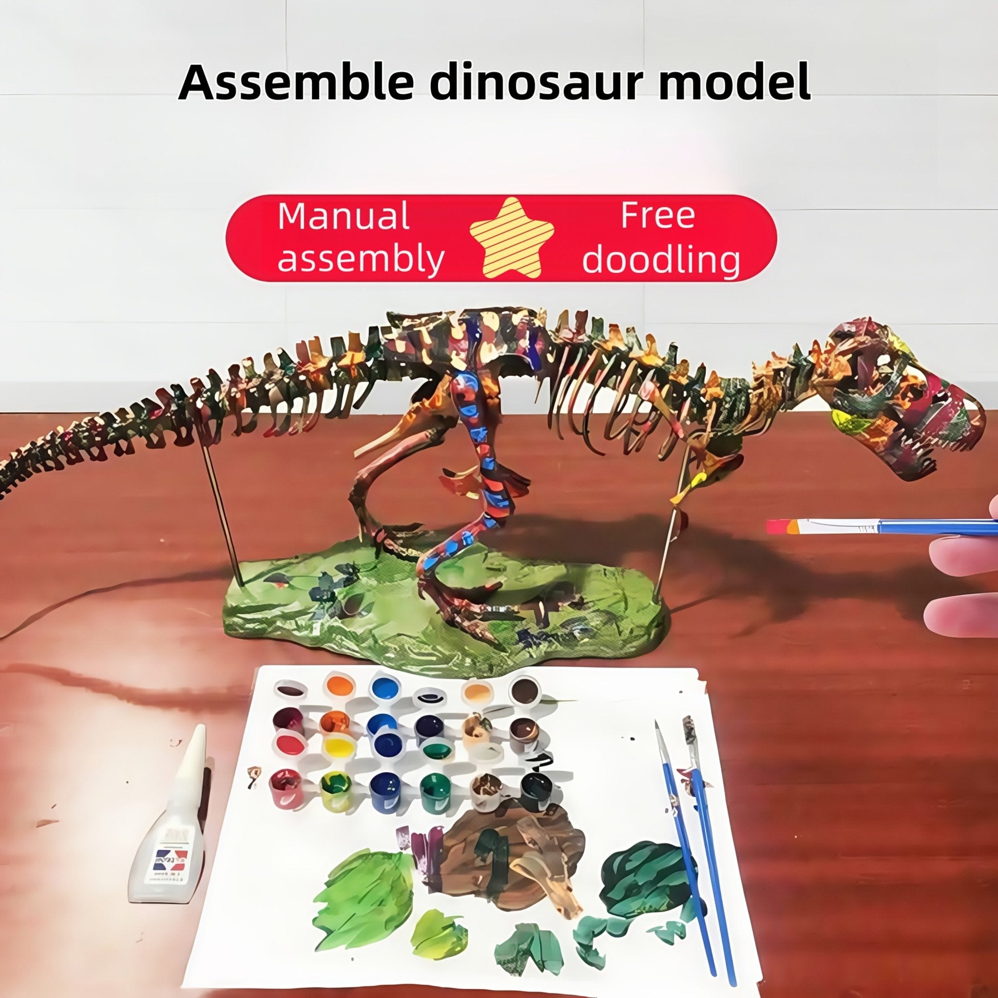 The 27.5 - inch Oversized T - Rex Skeleton Model - Wize - Z