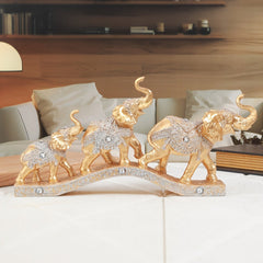 Three European - style Lucky Elephants Decorations - Wize - Z