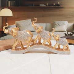 Three European - style Lucky Elephants Decorations - Wize - Z