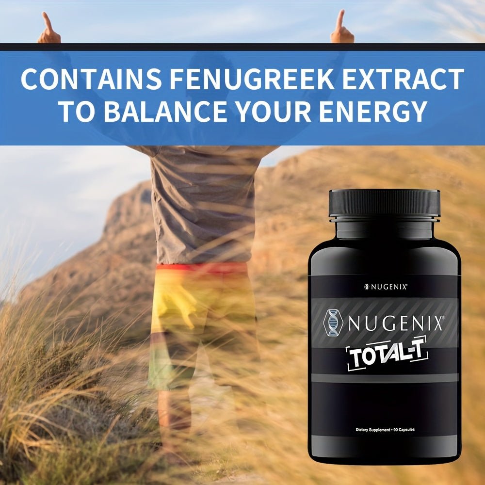 Total - T, Free And Total Testosterone Support Supplement for Men, 90 Count - Wize - Z