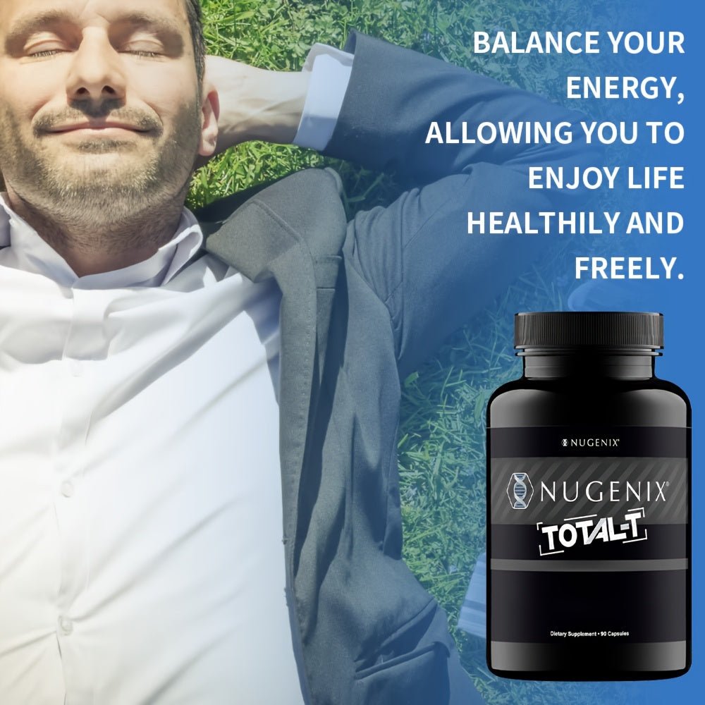 Total - T, Free And Total Testosterone Support Supplement for Men, 90 Count - Wize - Z