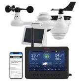 VEVOR 7 - in - 1 Solar - Powered Wi - Fi Weather Station 7" TFT with Outdoor Sensor - Wize - Z