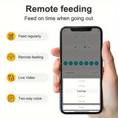 WiFi Camera Pet Feeder: 1080P FHD, Night Vision, App Control - Wize-Z