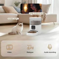 WiFi Camera Pet Feeder: 1080P FHD, Night Vision, App Control - Wize-Z