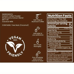 10 Adaptogens Mushroom Coffee - Boost Energy & Focus - 30 Servings - Wize-Z