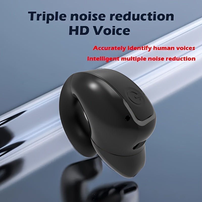 1/2pcs Clip - On Wireless Earbuds with Noise Cancellation, Phone Control, Rechargeable Lithium Polymer Battery, Comfortable Headphone Design for Sports, Camping, And Panoramic Sound Effects, Earbuds Wireless - Wize - Z