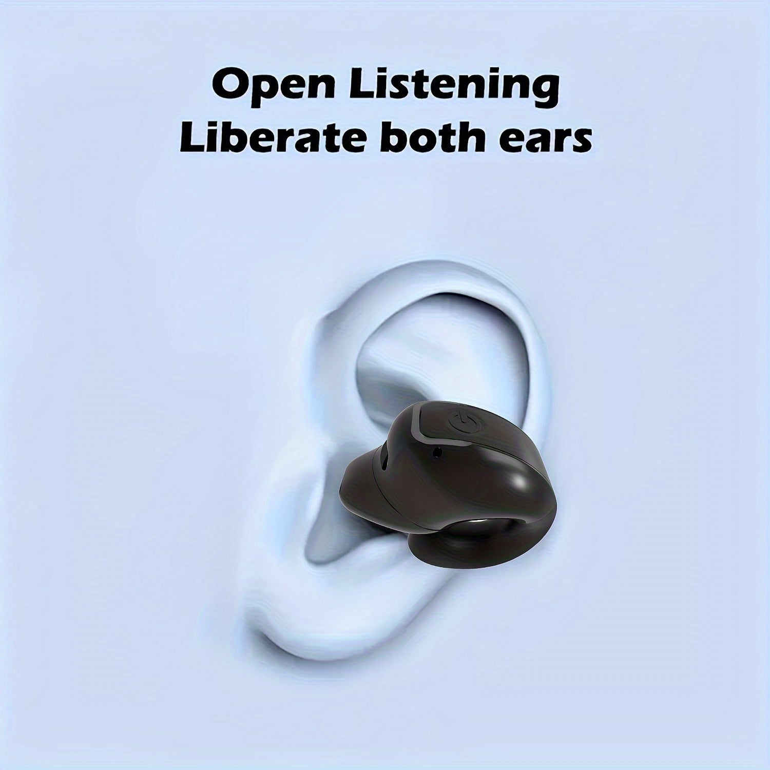 1/2pcs Clip - On Wireless Earbuds with Noise Cancellation, Phone Control, Rechargeable Lithium Polymer Battery, Comfortable Headphone Design for Sports, Camping, And Panoramic Sound Effects, Earbuds Wireless - Wize - Z