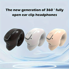 1/2pcs Clip - On Wireless Earbuds with Noise Cancellation, Phone Control, Rechargeable Lithium Polymer Battery, Comfortable Headphone Design for Sports, Camping, And Panoramic Sound Effects, Earbuds Wireless - Wize - Z