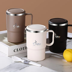 18.6oz Large Capacity 304 Stainless Steel Mug Tea Filter Double Layer Anti - Scalding - Wize - Z