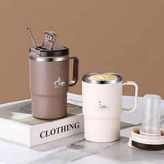 18.6oz Large Capacity 304 Stainless Steel Mug Tea Filter Double Layer Anti - Scalding - Wize - Z