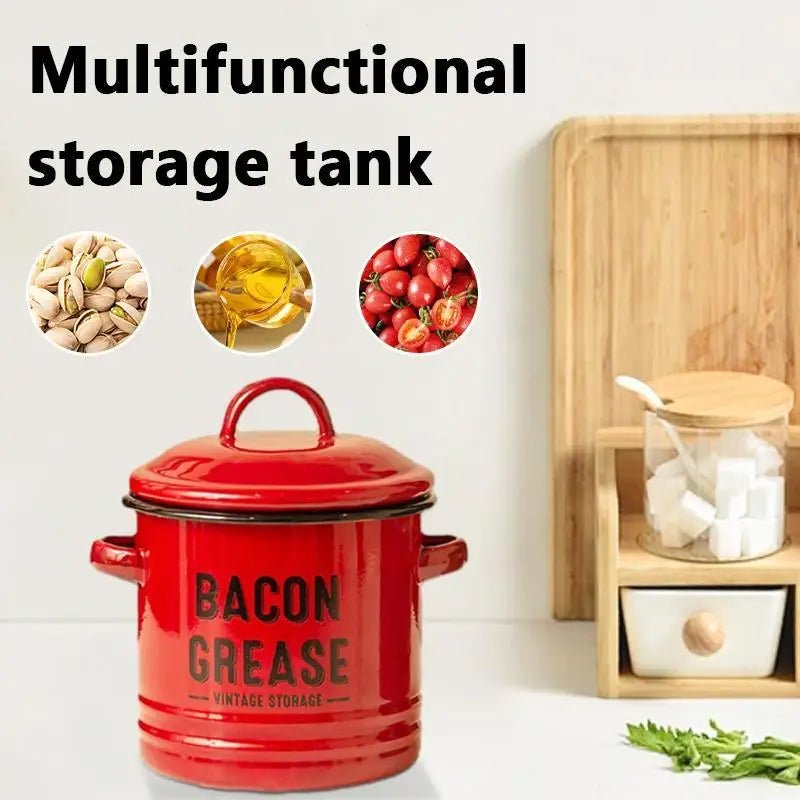 1pc Enamel Pot with Lid - Wize - Z