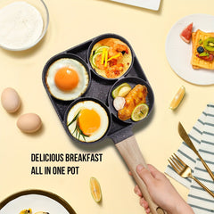 1pc Premium Non - stick Breakfast Skillet For Eggs, Burgers And Omelettes - Wize - Z