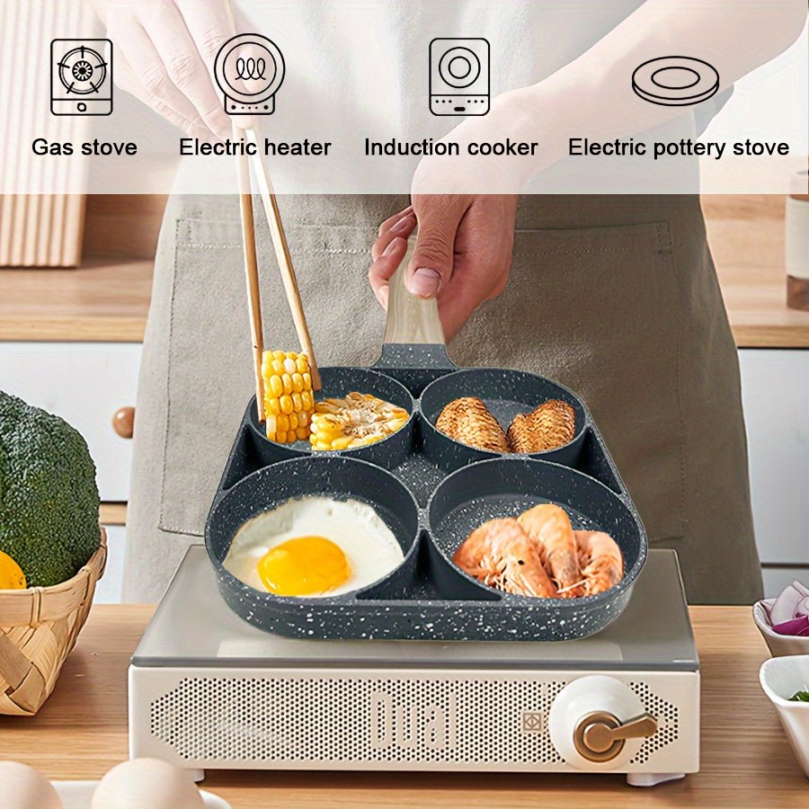 1pc Premium Non - stick Breakfast Skillet For Eggs, Burgers And Omelettes - Wize - Z