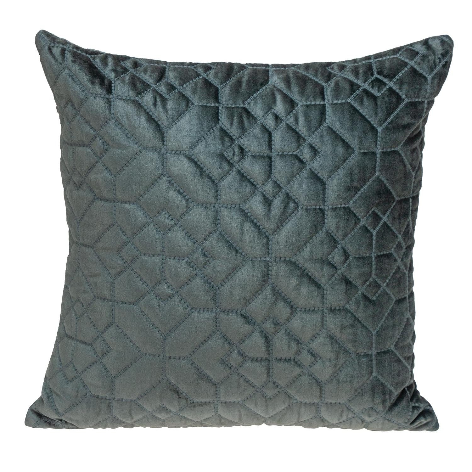 20" Charcoal Cotton Blend Throw Pillow - Wize - Z