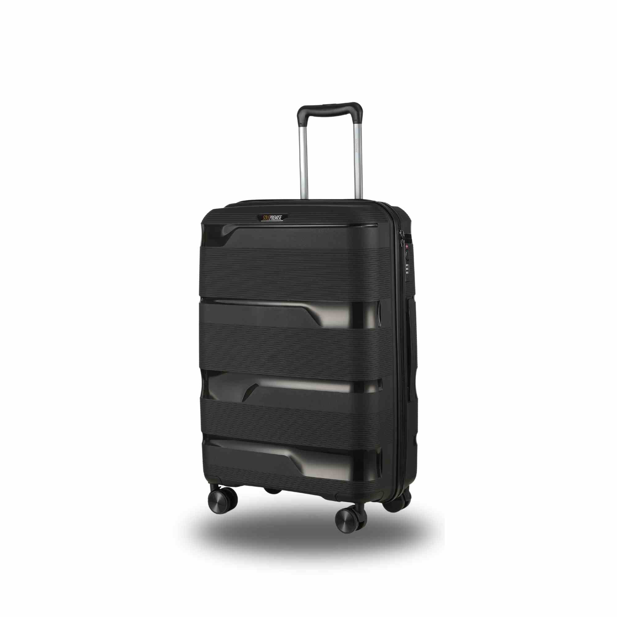 20 - inch Black Carry - On Hardcase Roller Luggage - Wize - Z