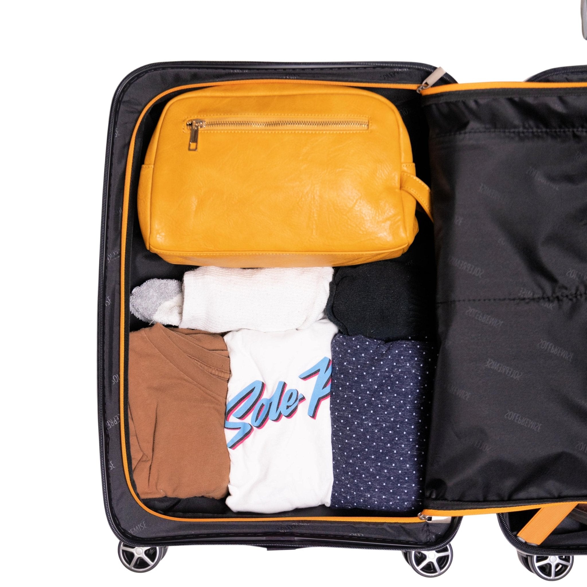 20 - inch Black Carry - On Hardcase Roller Luggage - Wize - Z