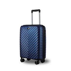 20 - inch Blue Carry - On Hardcase Roller Luggage - Wize - Z