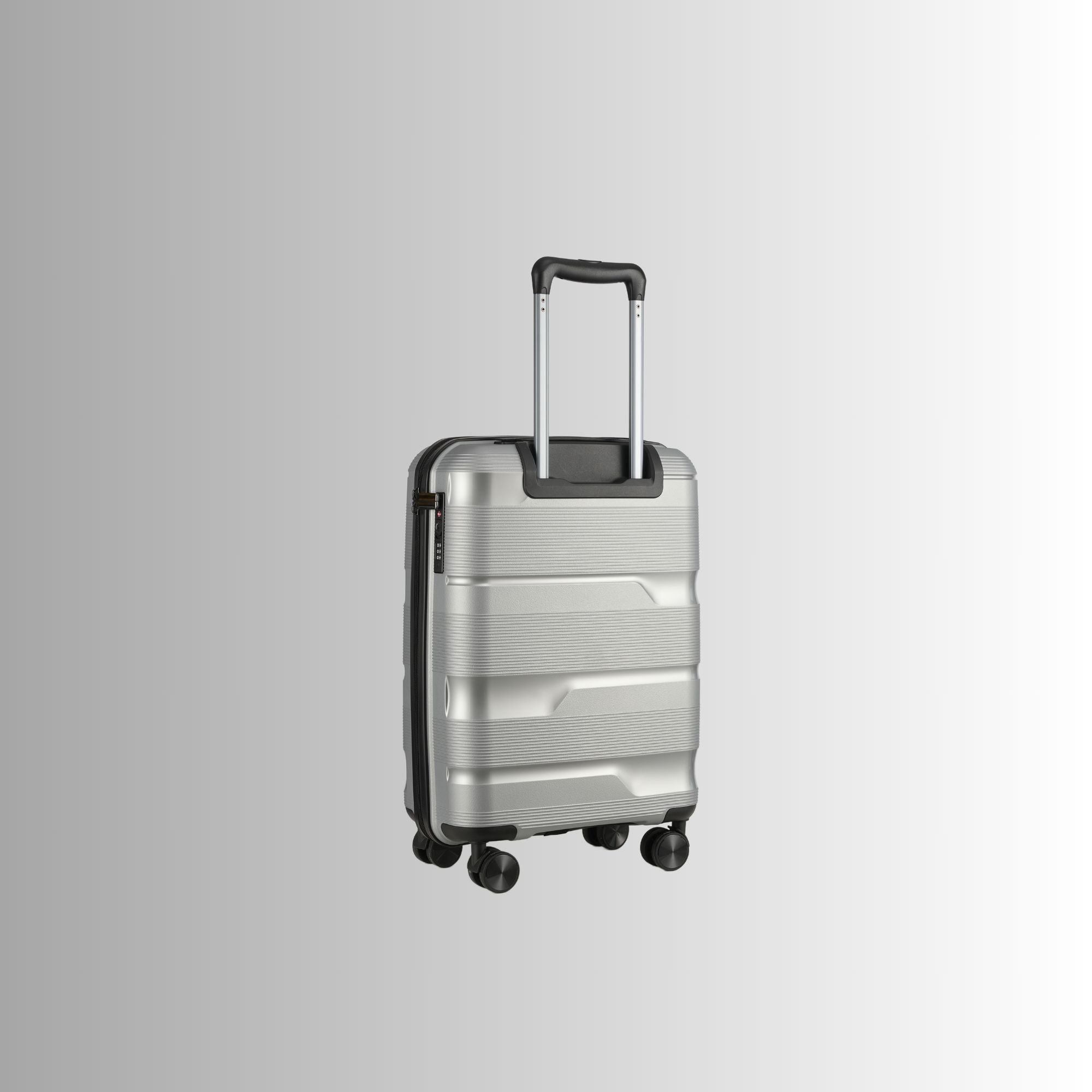 20 - inch Silver Carry - On Hardcase Roller Luggage - Wize - Z