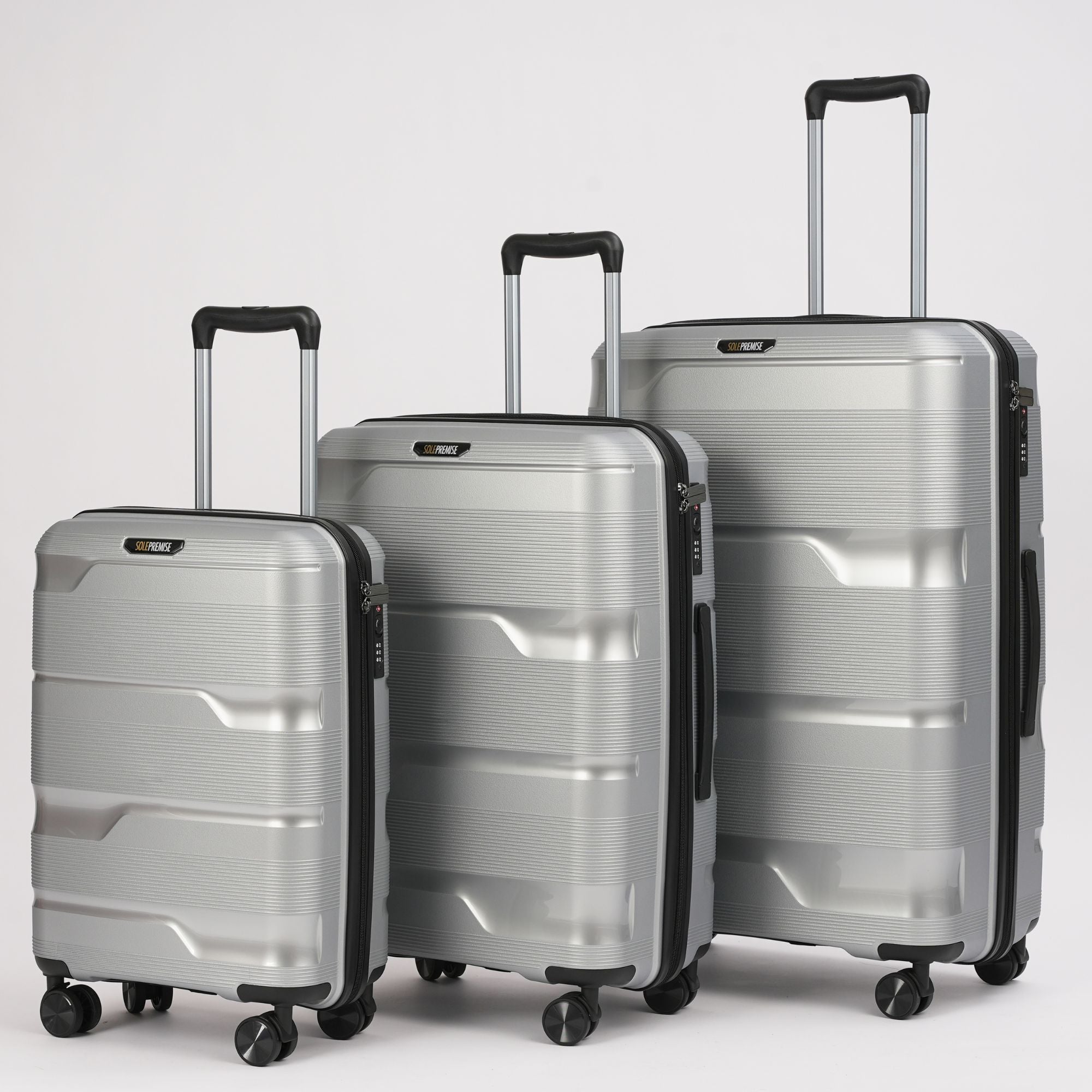 24 - inch Silver Hardcase Roller Luggage - Wize - Z