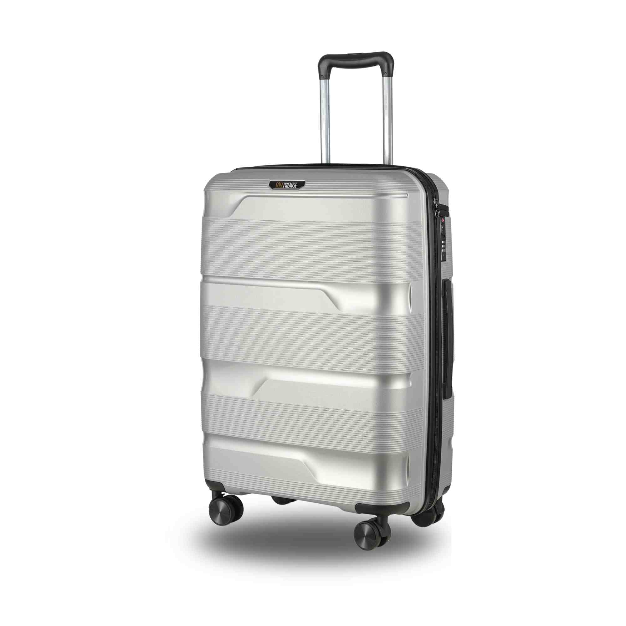 24 - inch Silver Hardcase Roller Luggage - Wize - Z