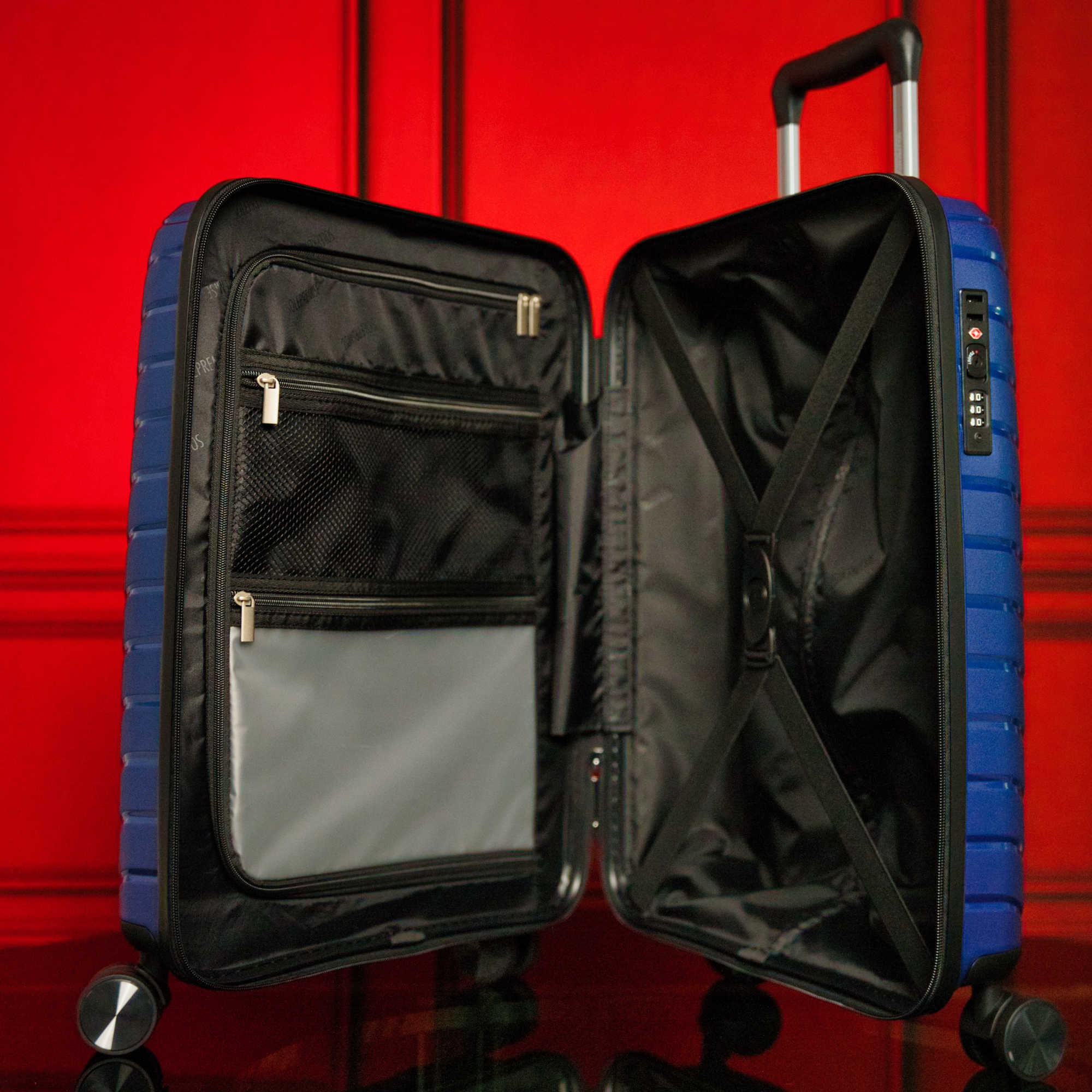 28 - inch Blue Hardcase Roller Luggage - Wize - Z