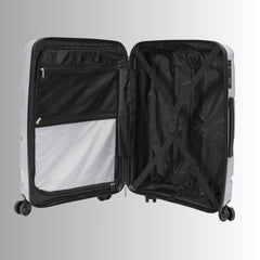 28 - inch Silver Hardcase Roller Luggage - Wize - Z