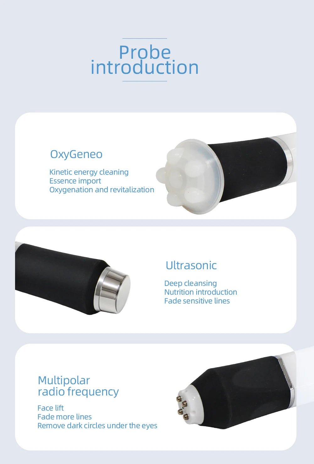 3-in-1 Oxygen Facial Machine for Skin Tightening & Care - Wize-Z