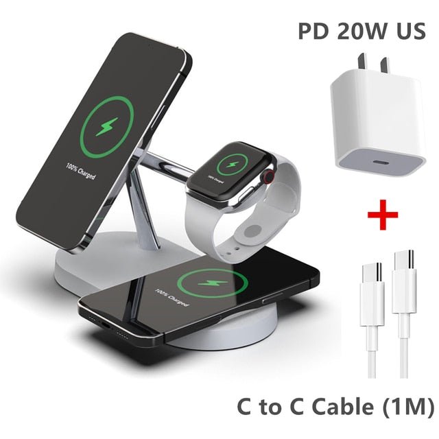 3 - in - 1 Wireless Magsafe Charger Stand - Wize - Z