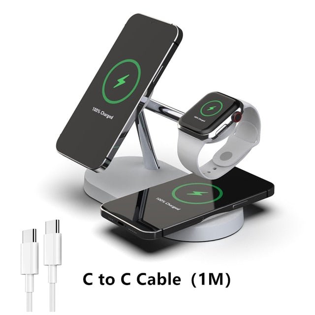 3 - in - 1 Wireless Magsafe Charger Stand - Wize - Z