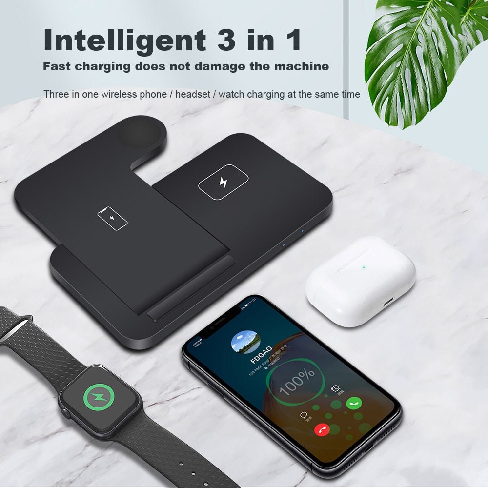 3in1 Wireless Fast Charger Dock Station - Wize - Z
