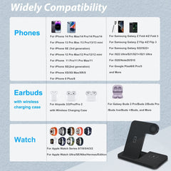 3in1 Wireless Fast Charger Dock Station - Wize - Z