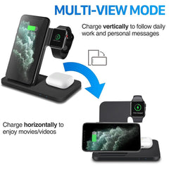 3in1 Wireless Fast Charger Dock Station - Wize - Z