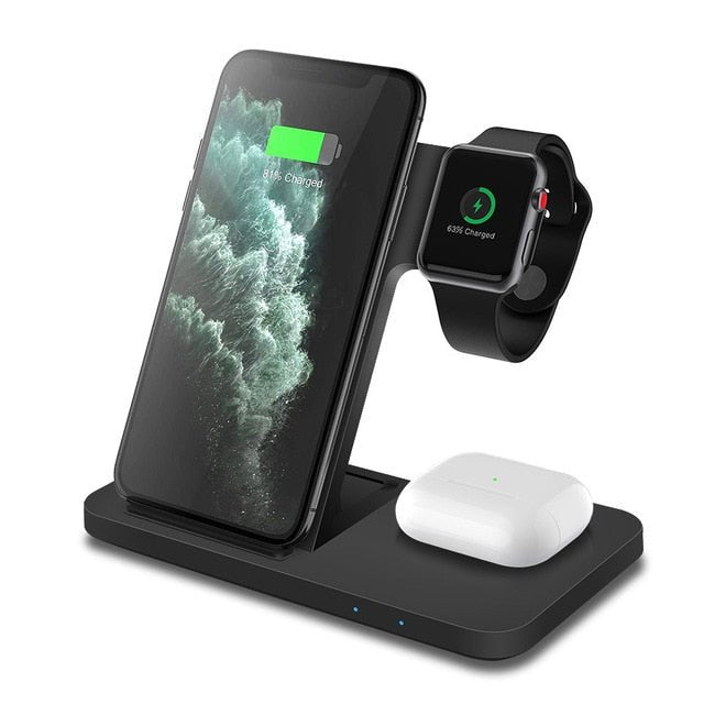 3in1 Wireless Fast Charger Dock Station - Wize - Z