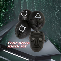 4pcs Set Korean Squid Game Theme Mask - Wize - Z