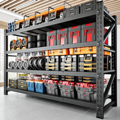 5000LBS Storage Shelves,71" W Garage Shelving Heavy Duty Metal - Wize - Z