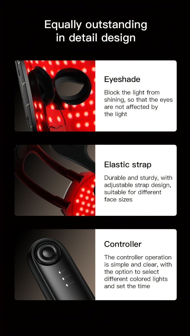 7-Color Facial Skincare Device, Portable & Lightweight with Strap, Newly Launched - Wize-Z