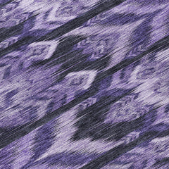 8' Purple Lavender And Plum Round Southwestern Washable Indoor Outdoor Area Rug - Wize - Z