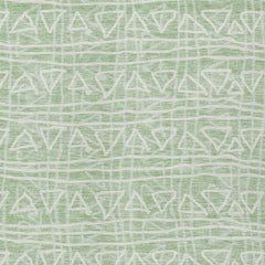 8' X 10' Mint Green Artichoke Green And Ivory Geometric Washable Indoor Outdoor Area Rug - Wize - Z