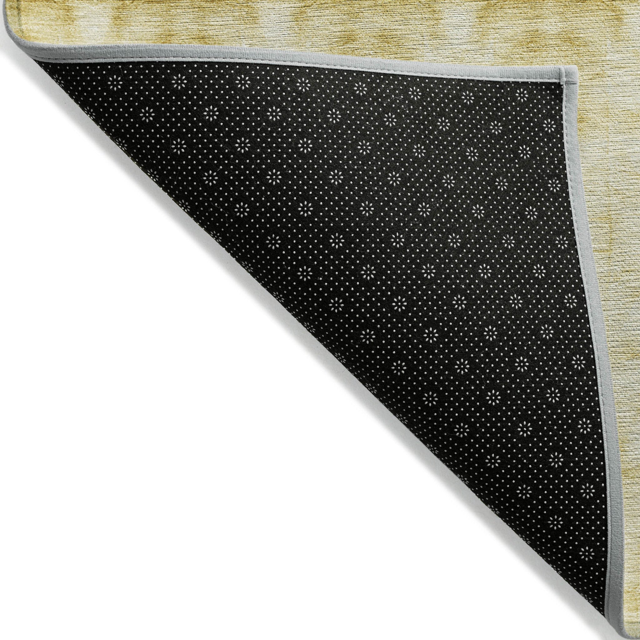 8' X 10' Wheat And Gold Geometric Washable Indoor Outdoor Area Rug - Wize - Z