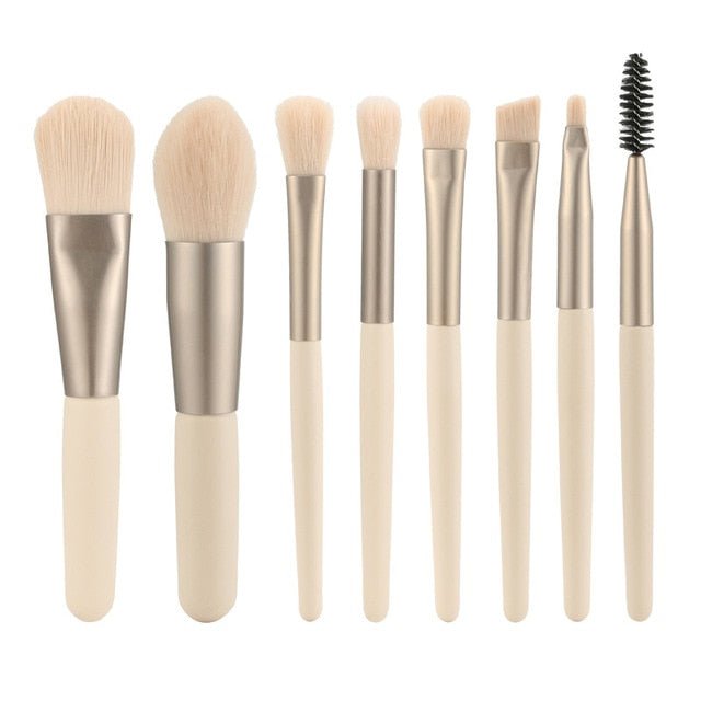 8Pcs Makeup Brushes Set - Wize - Z