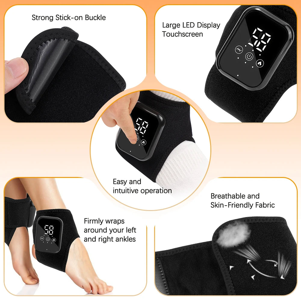 Electric Heating Wrist Massager Hot Compress Vibration Wrist