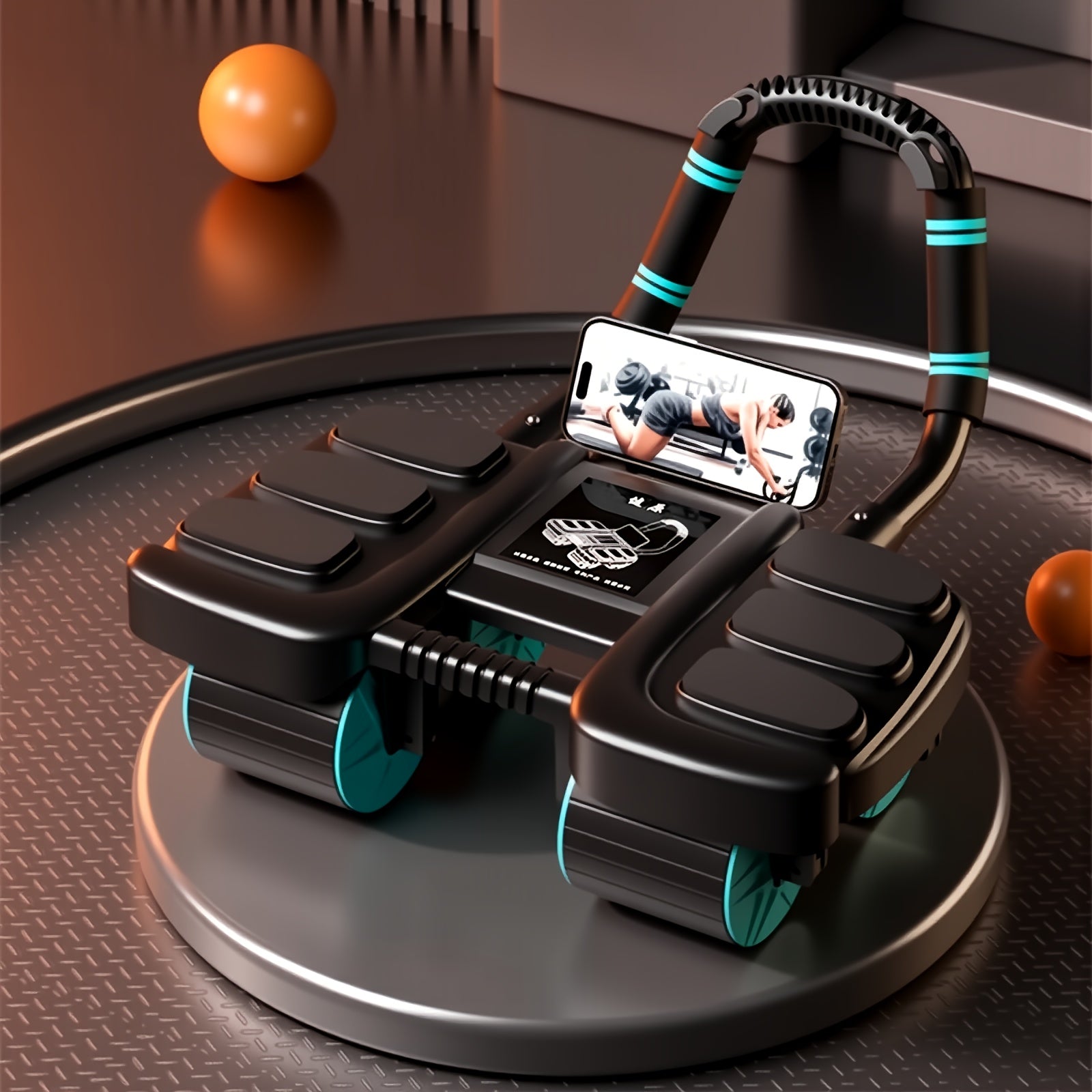 Ab Machine With 6 Elbow Pads - Wize - Z