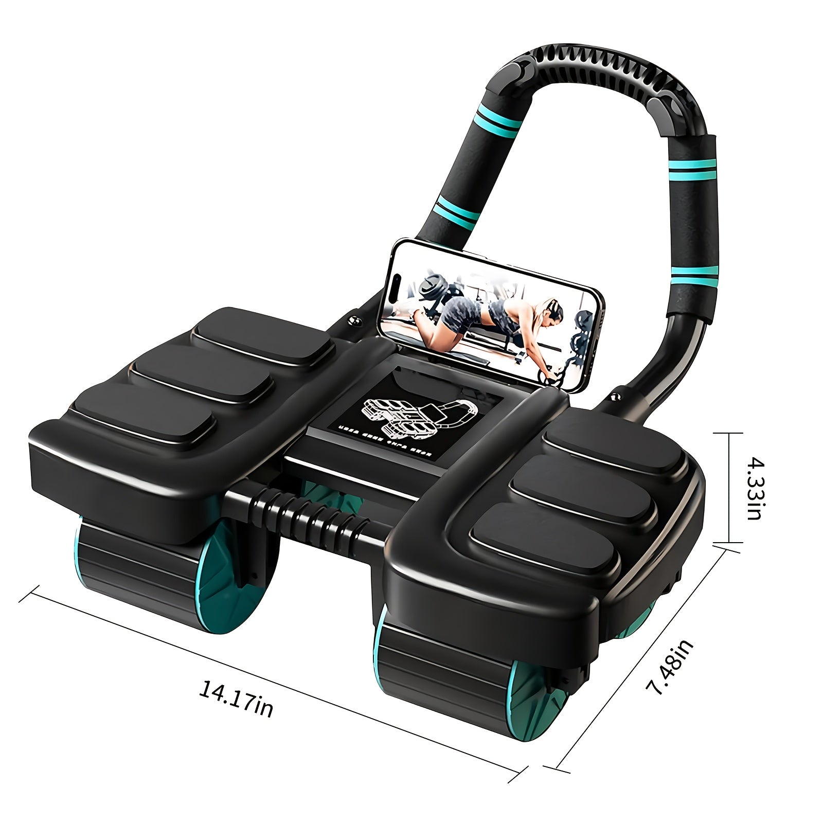 Ab Machine With 6 Elbow Pads - Wize - Z
