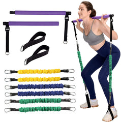Adjustable Pilates Resistance Stick Sporting Goods - Wize - Z