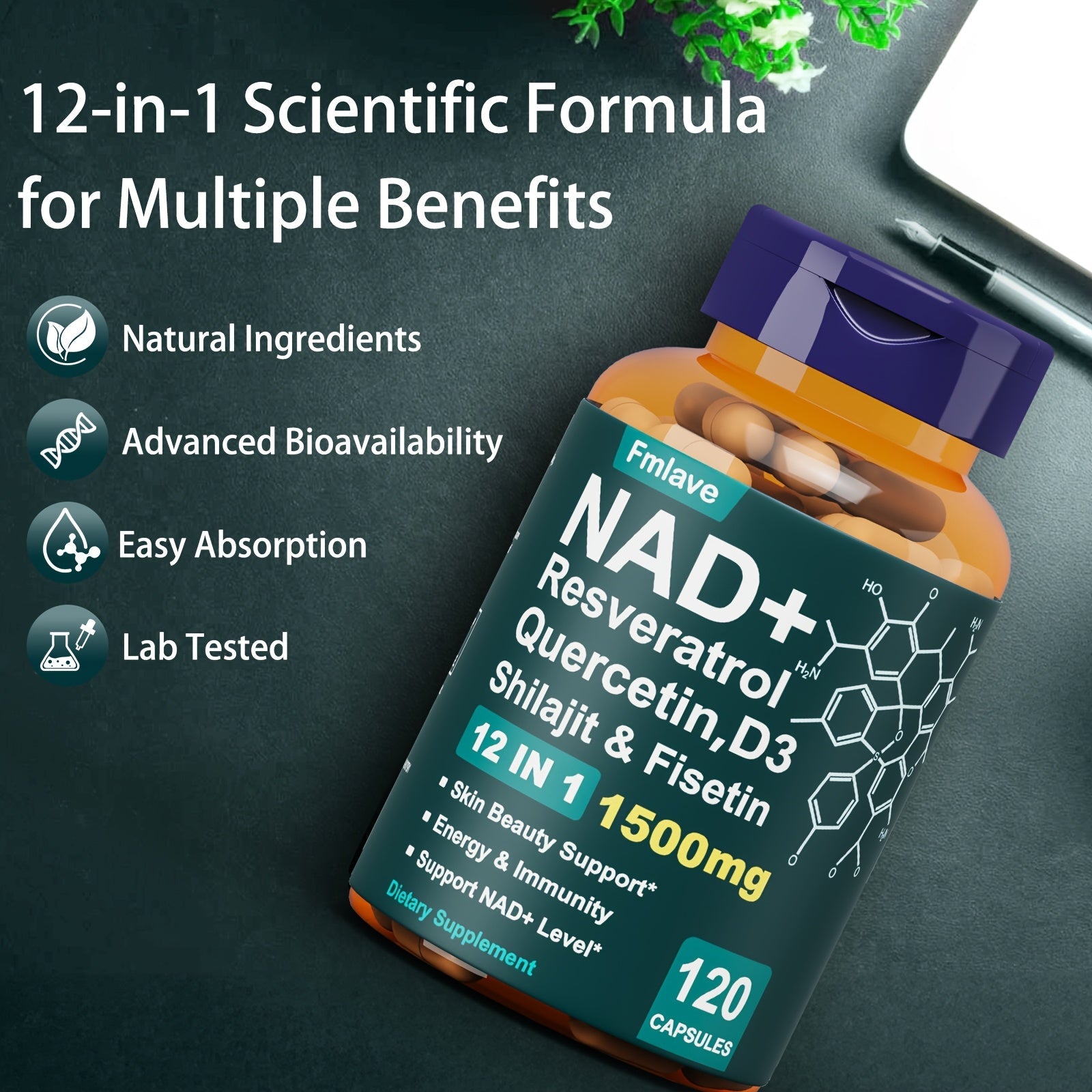 Ageless Beauty Superblend for Energy & Immunity - Youth Bottle - Wize-Z