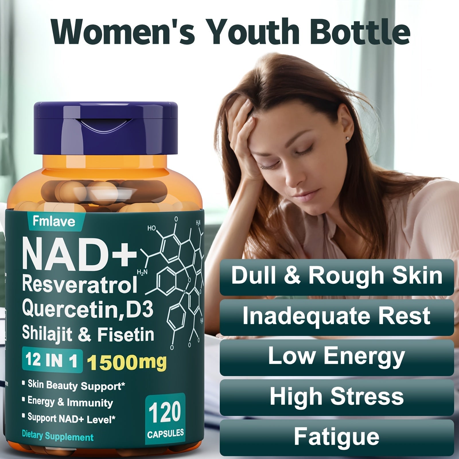 Ageless Beauty Superblend for Energy & Immunity - Youth Bottle - Wize-Z